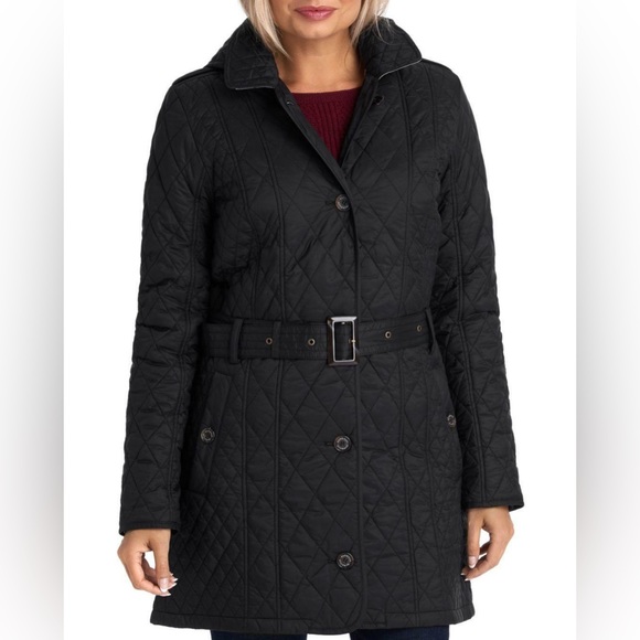 Barbour Evie Quilted Jacket in Black (US 4 / UK 8) - Picture 2 of 16